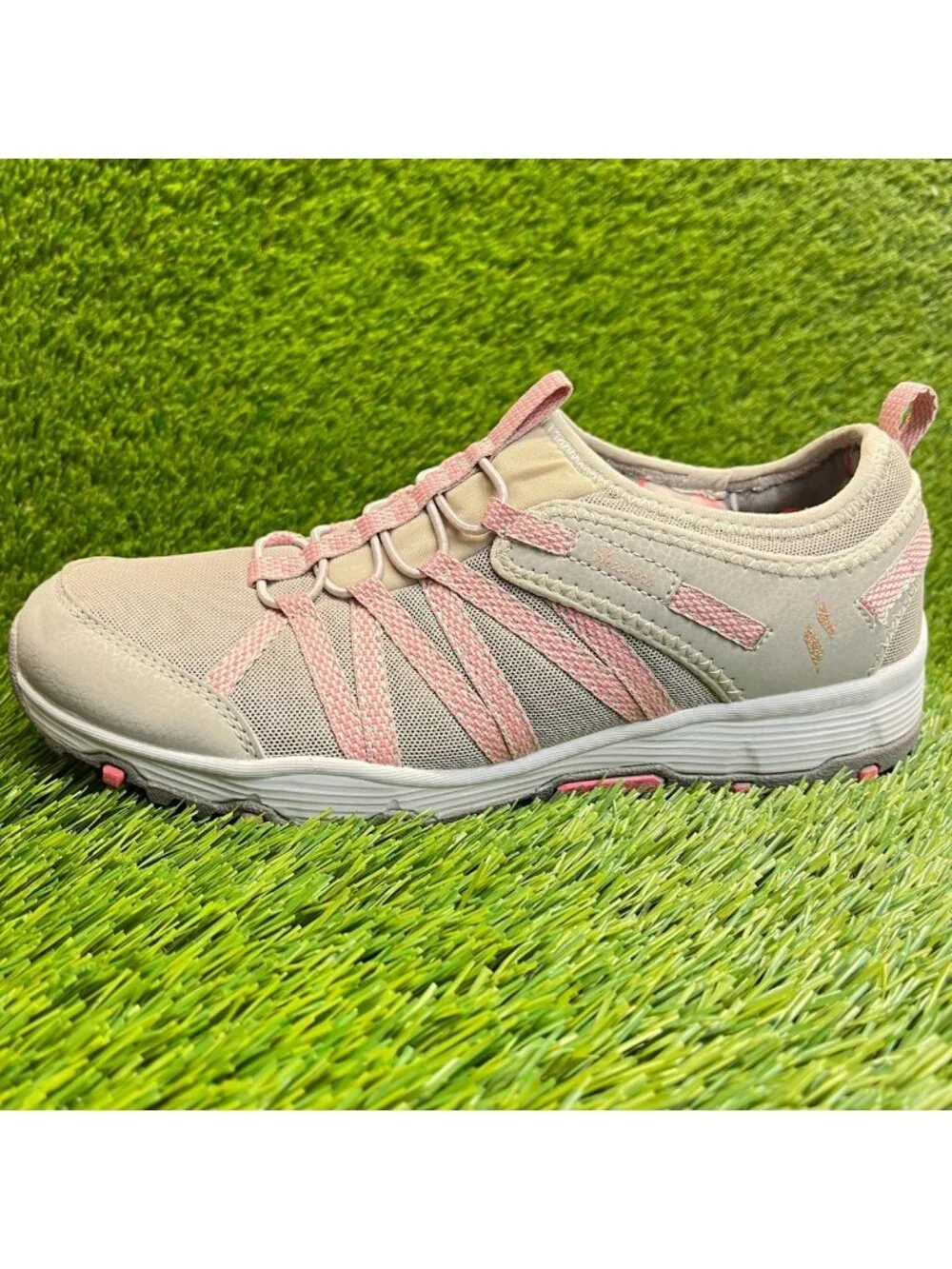 Skechers Seager Hiker Womens Size 9 Taupe Pink Athletic Running Shoes Sneakers